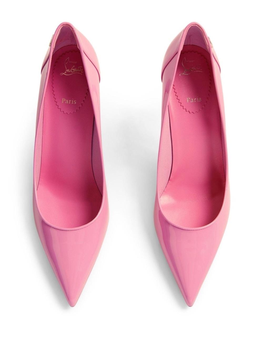 NEW Christian Louboutin Sporty Kate 85 Pink Nappa Patent Leather Women's EU 40